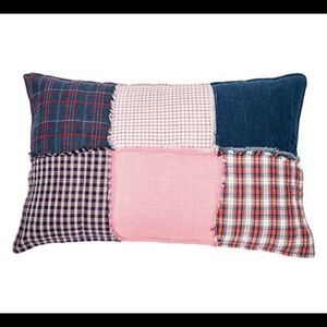 LOUIS RED AND BLUE PILLOW SHAM x2